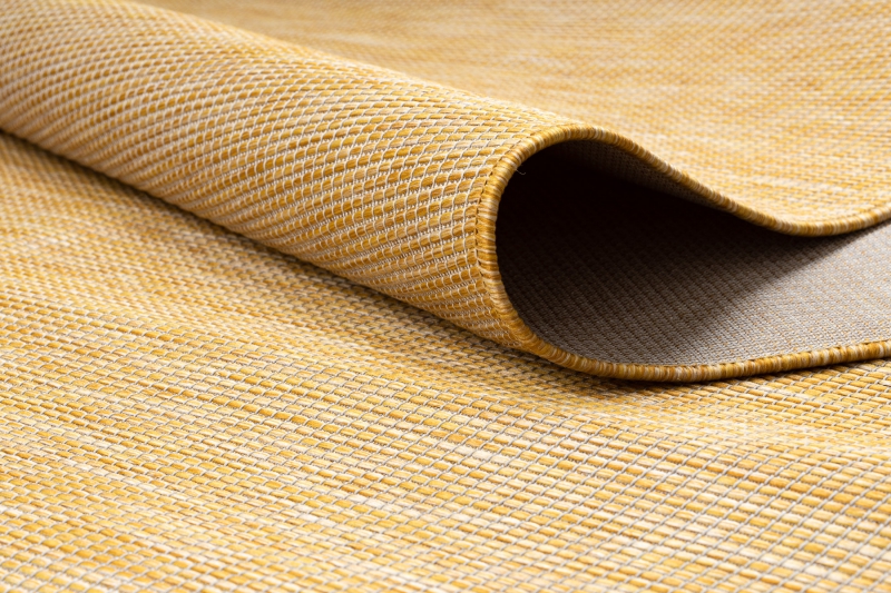Tapis De Couloir Sisal Sion 80x250 Cm - Motif Feuilles Tropicales, Tissé Plat, Polypropylène, Antidérapant